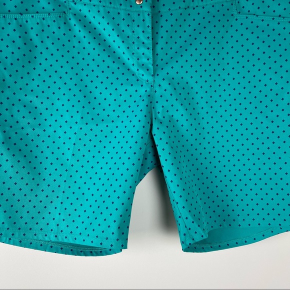 Adidas green blue Golf sports tennis outdoor Bermuda shorts - Picture 3 of 7